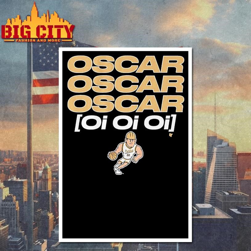Purdue Basketball Oscar Cluff Oi Oi Oi Shirt
