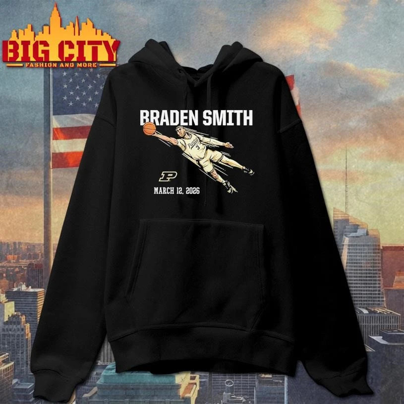 Purdue Men’s Basketball Braden Smith Diving Assist Shirt