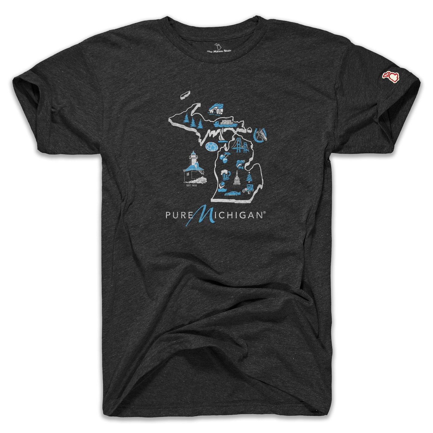 PURE MICHIGAN - MICHIGAN MAP (UNISEX)