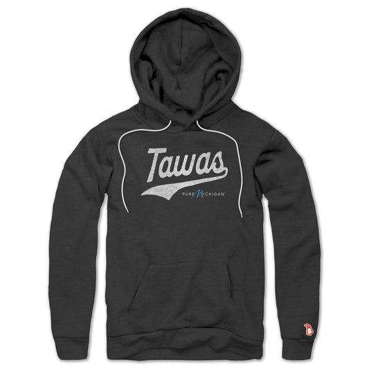 PURE MICHIGAN - TAWAS SCRIPT ALL SEASON HOODIE (UNISEX)