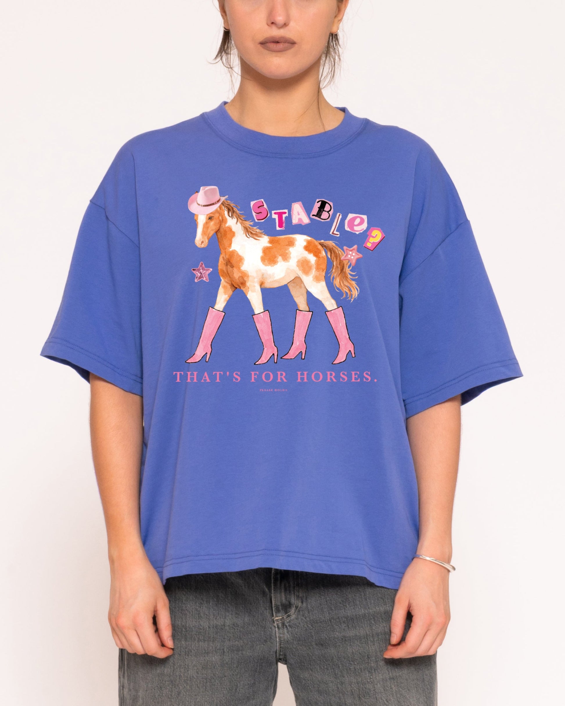 Stable? That's For Horses Boxy Crop Tee