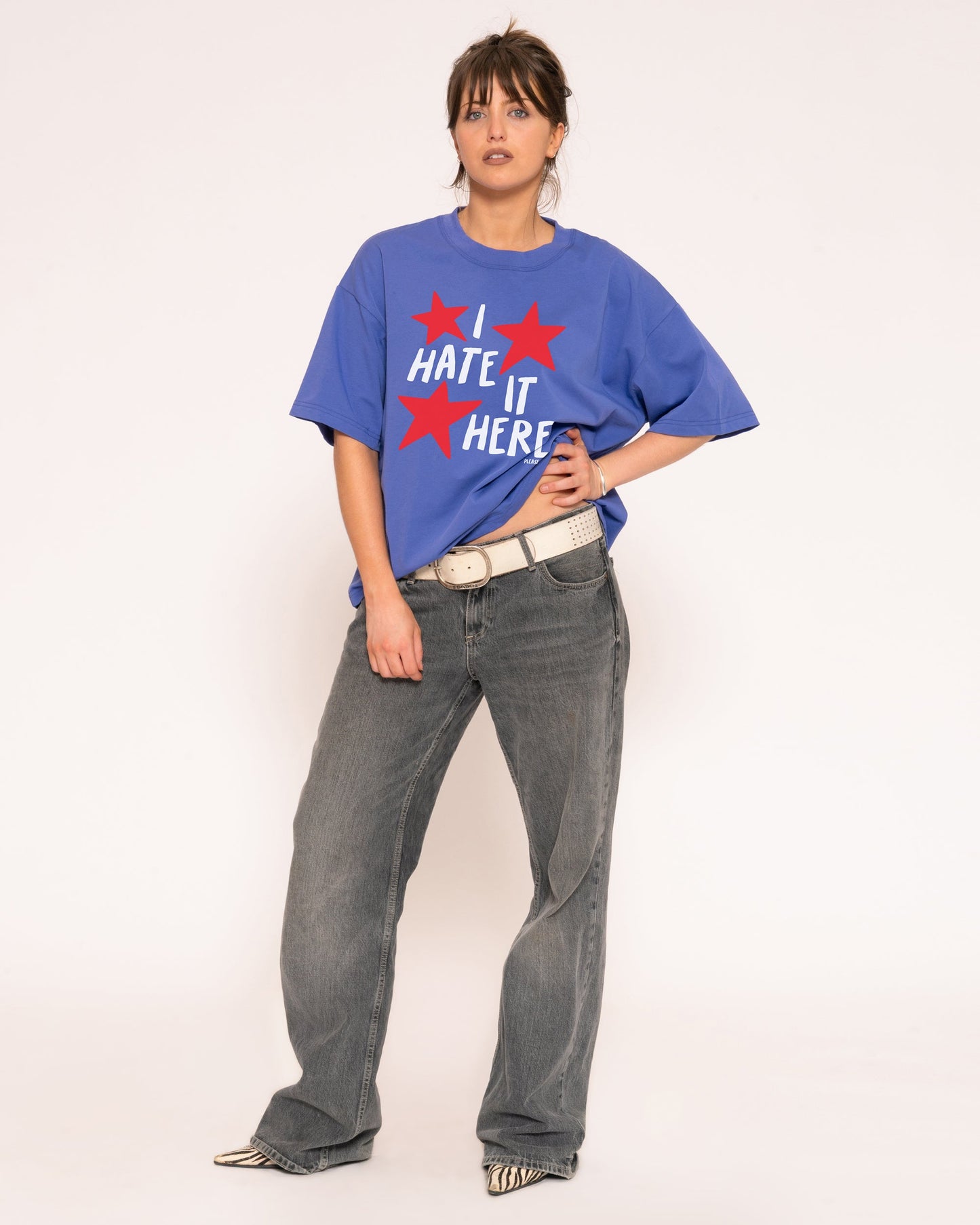 I Hate It Here Boxy Crop Tee