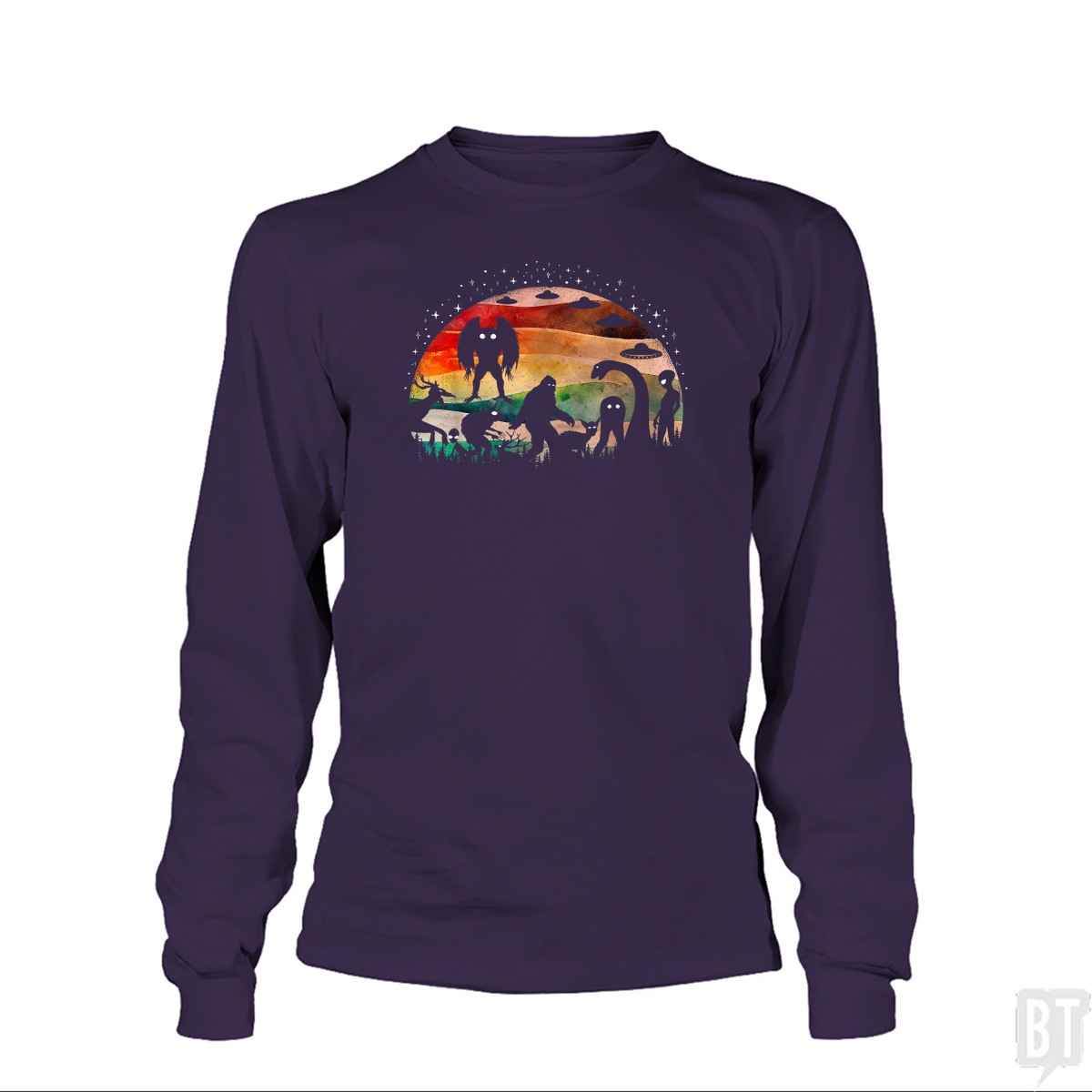 Cryptid Funny Bigfoot Long Sleeve