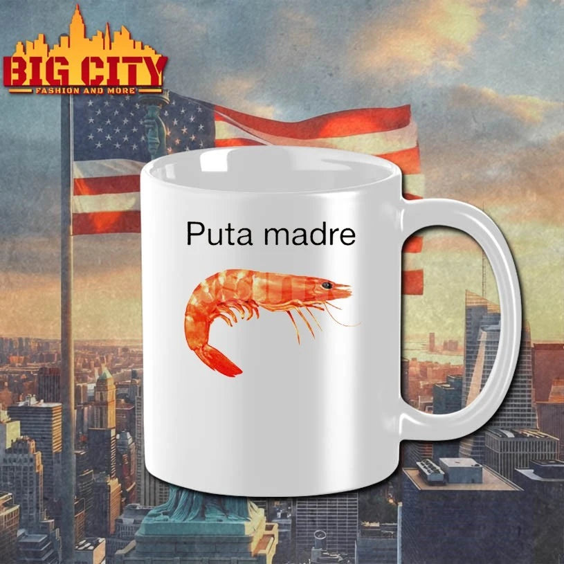 Puta Madre Unhinged Shrimp Meme Graphic shirt