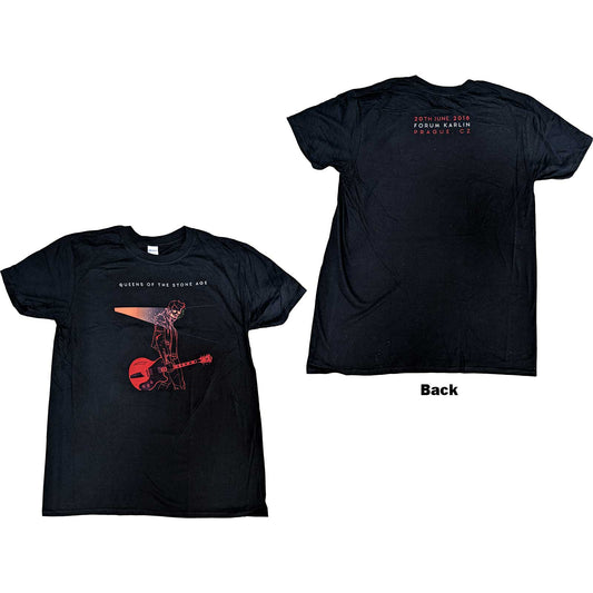 Queens Of The Stone Age | Official Band T-Shirt | Prague 2018 (Back Print)