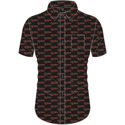 Queen Unisex Casual Shirt: Logo Pattern