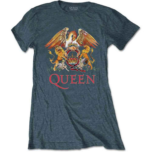 QUEEN Attractive T-Shirt, Classic Crest Style010
