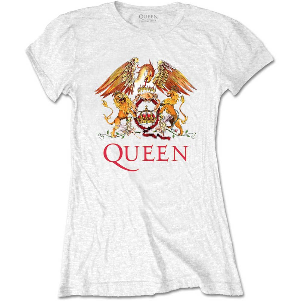 Queen Ladies T-Shirt: Classic Crest