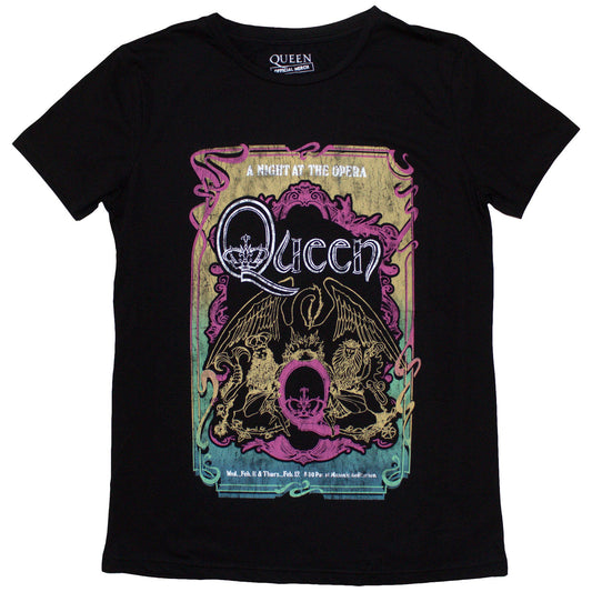 Queen Ladies Slim Fit T-Shirt: A Night At The Opera Tour '76
