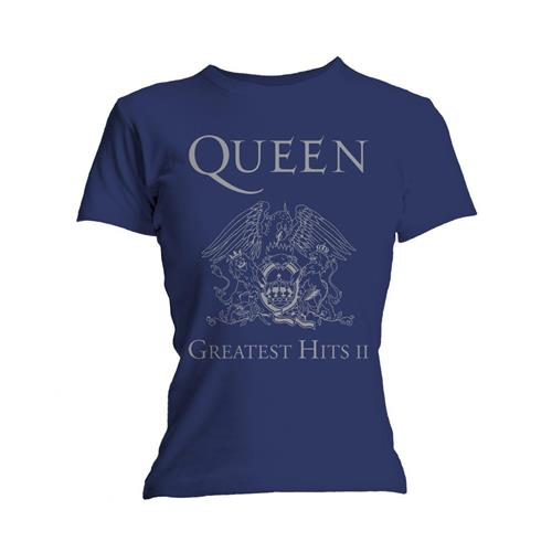 Queen Ladies Slim Fit T-Shirt: Greatest Hits II (Skinny Fit)