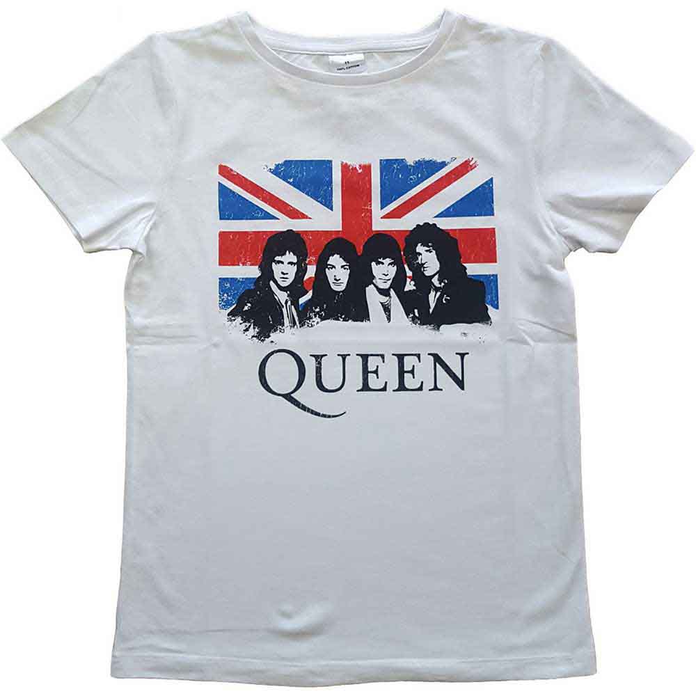 QUEEN Attractive Kids T-shirt, Vintage Union Jack Style001