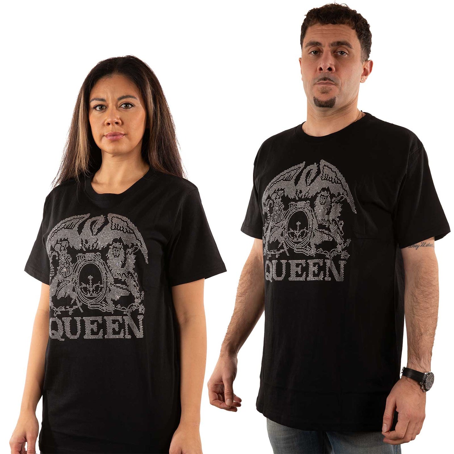 Queen Embellished T-Shirt: Crest