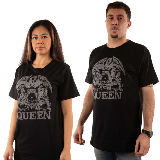 Queen Embellished T-Shirt: Crest