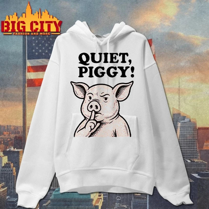 Quiet Piggy Dancing Pig Kicking Crown shirt