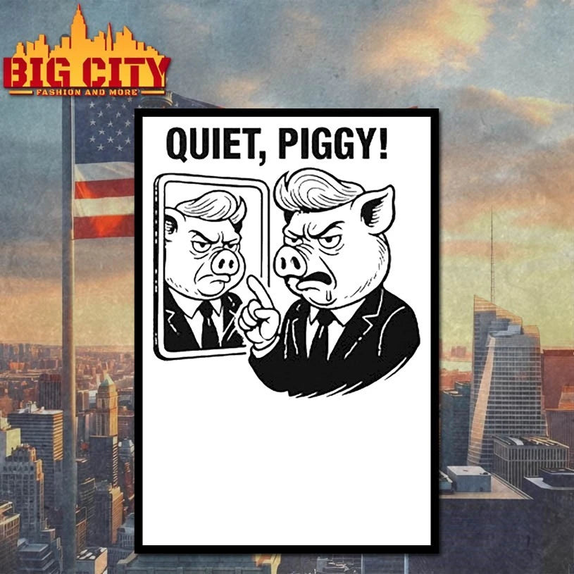 Quiet Piggy Pointing Angrily Anti Trump shirt