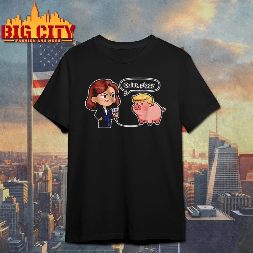 Quiet Piggy Quote Support Women shirt