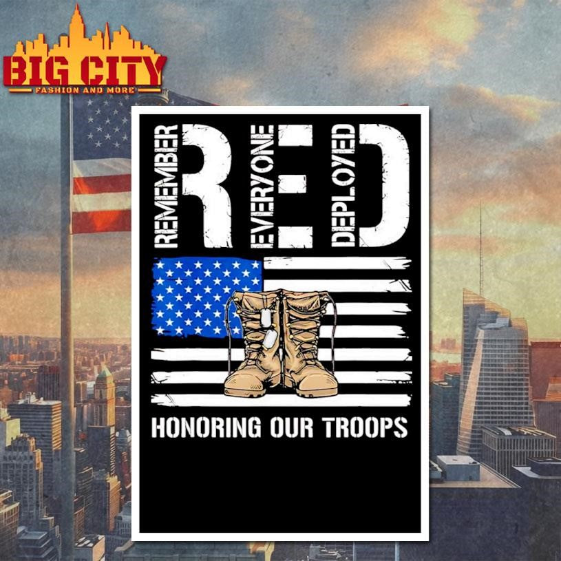 RED Honoring Our Troops Shirt