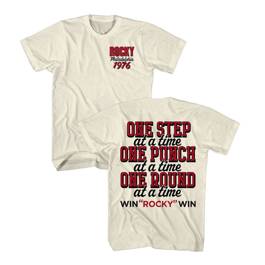 Rocky - 1976 - American Classics - Solid Off-White Adult Short Sleeve T-Shirt