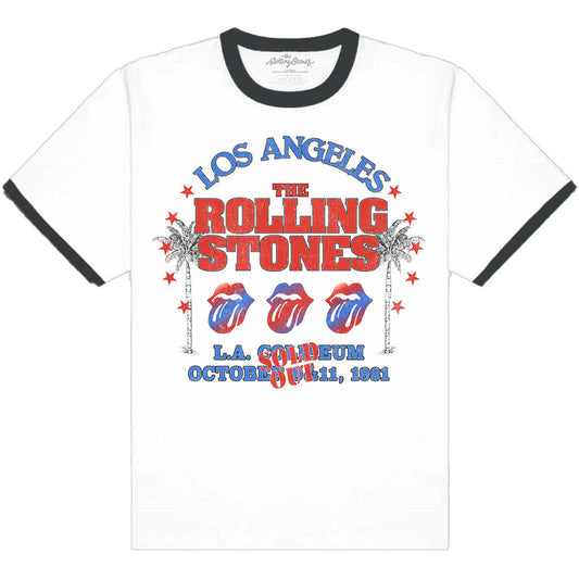 The Rolling Stones Ringer T-Shirt: American LA Tour