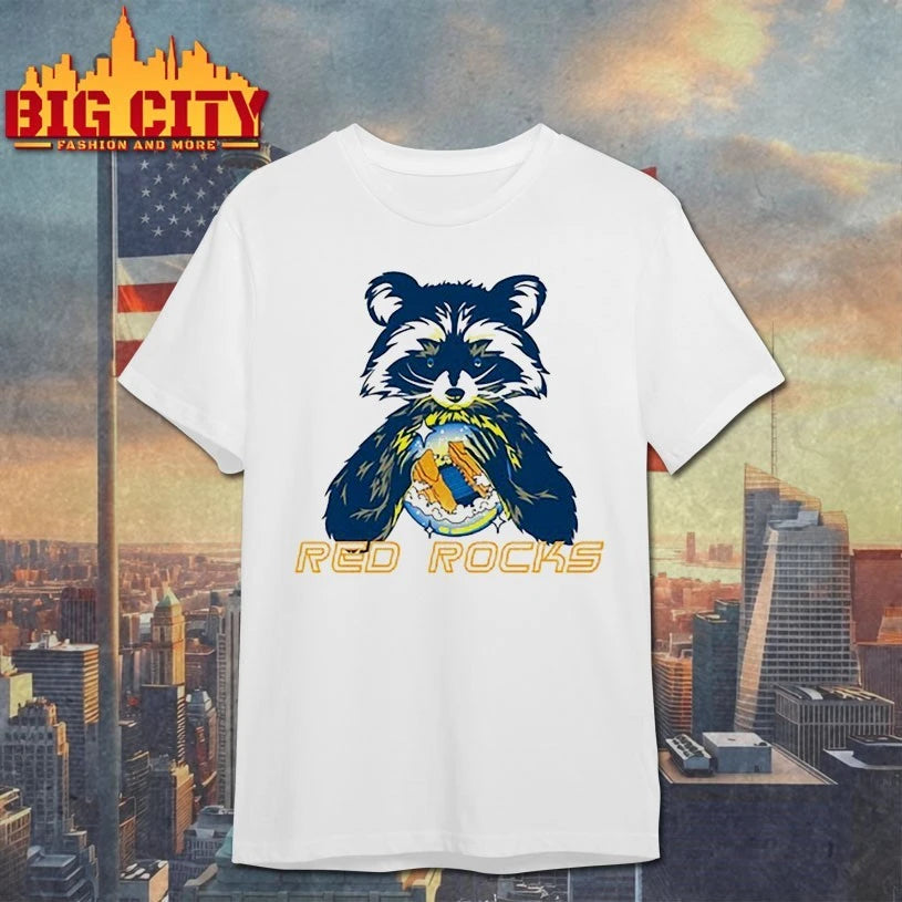 Raccoon Red Rocks Crystal Ball Shirt