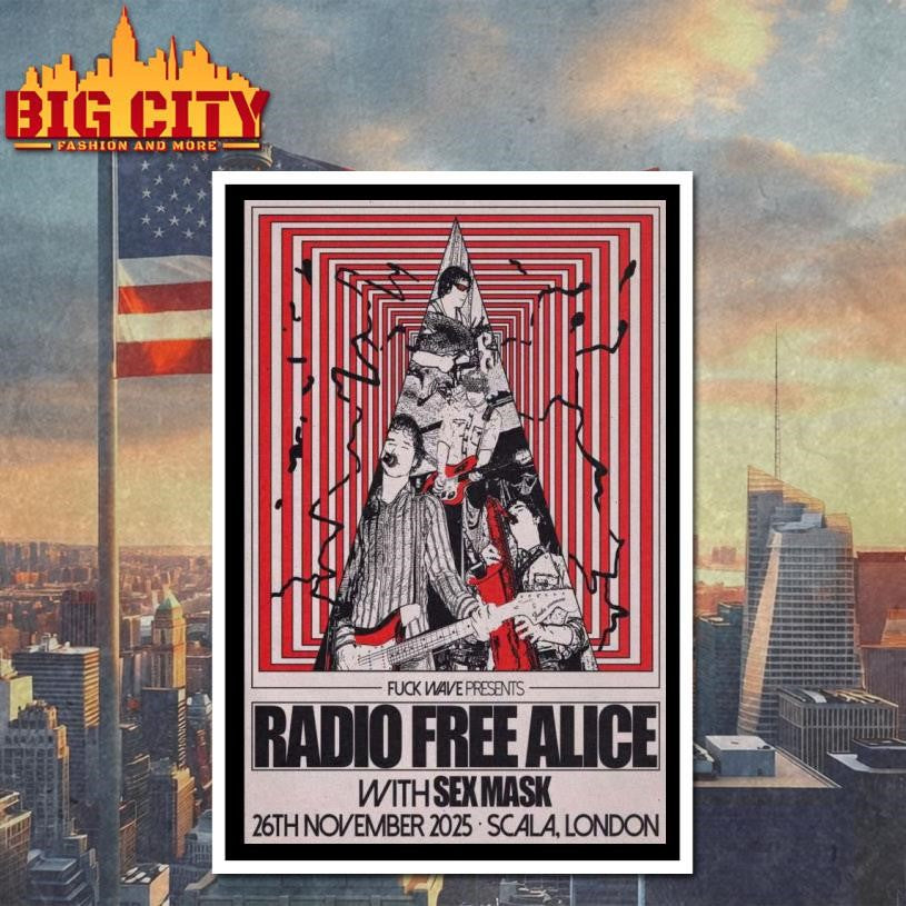 Radio Free Alice Nov 26, 2025 Scala in London, UK Poster Shirt