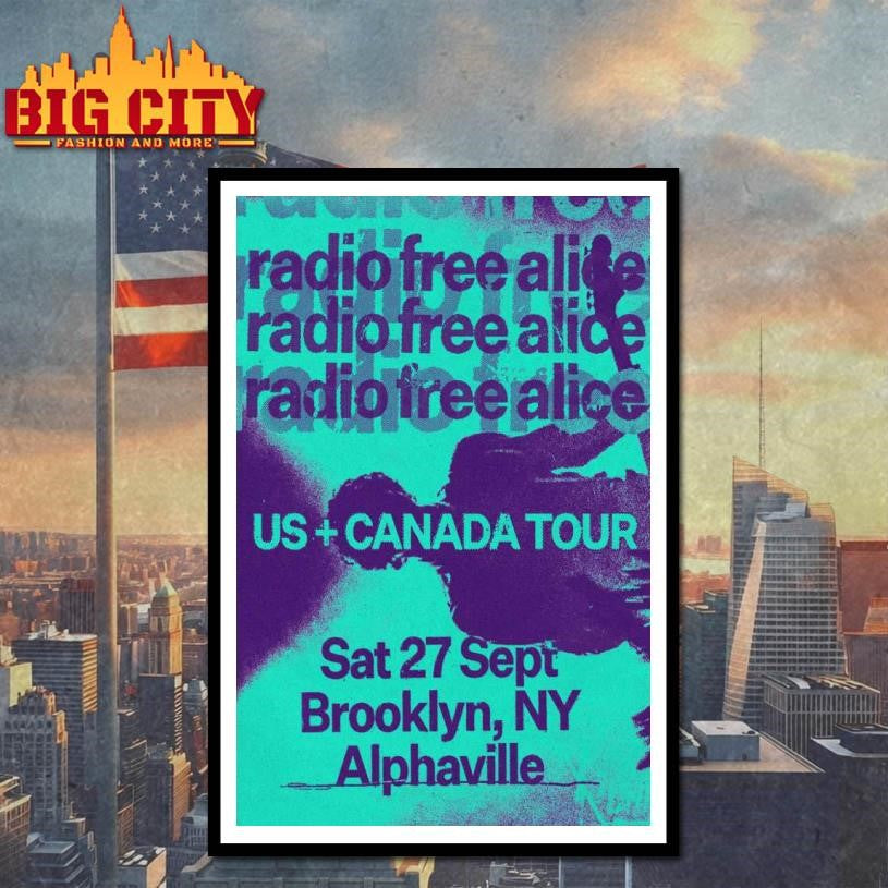 Radio Free Alice Sat 27 Sept 2025 Alphaville, Brooklyn, NY Poster Shirt