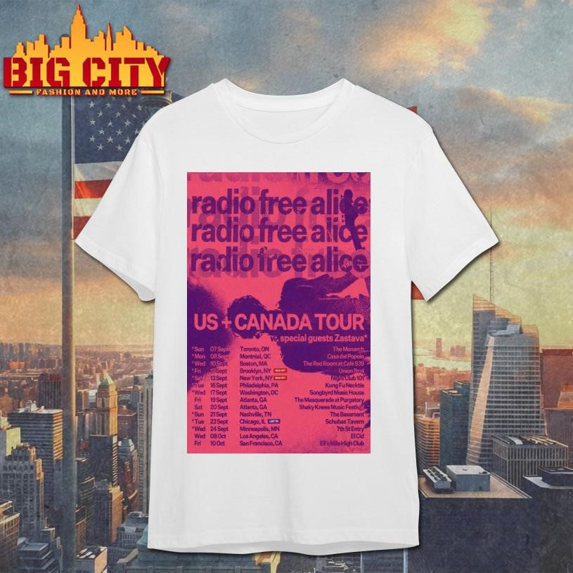 Radio Free Alice US + Canada Tour 2025 Poster Shirt