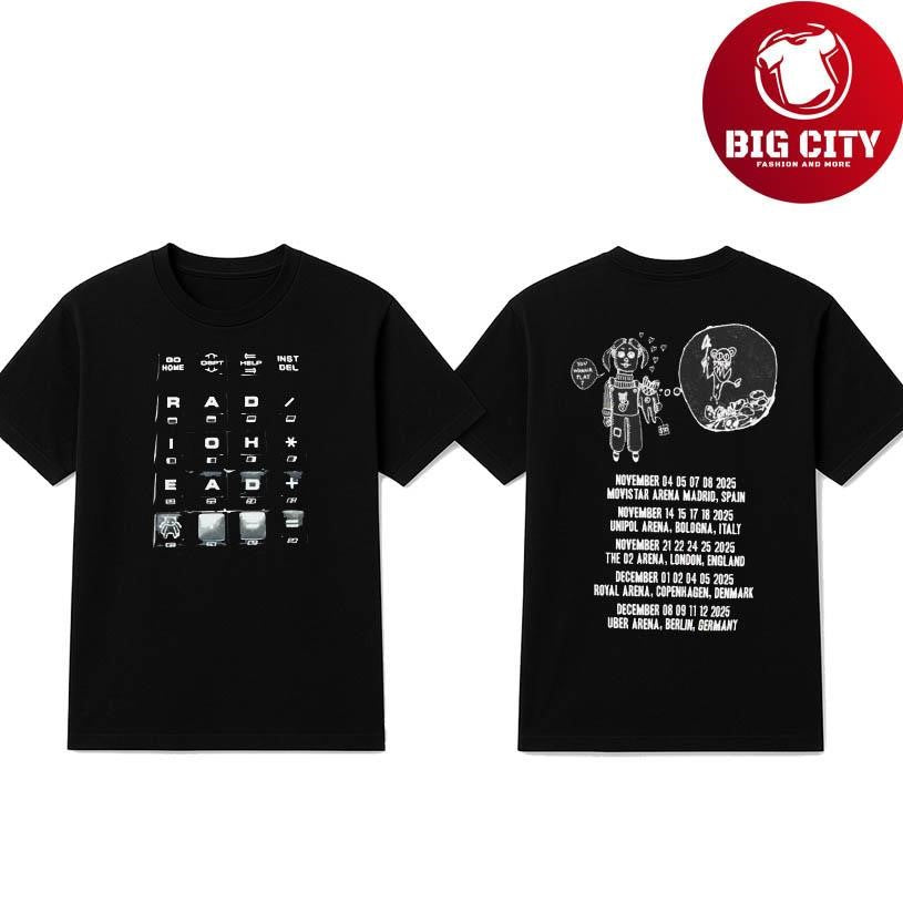 Radiohead 2025 Tour Two Sided Shirt