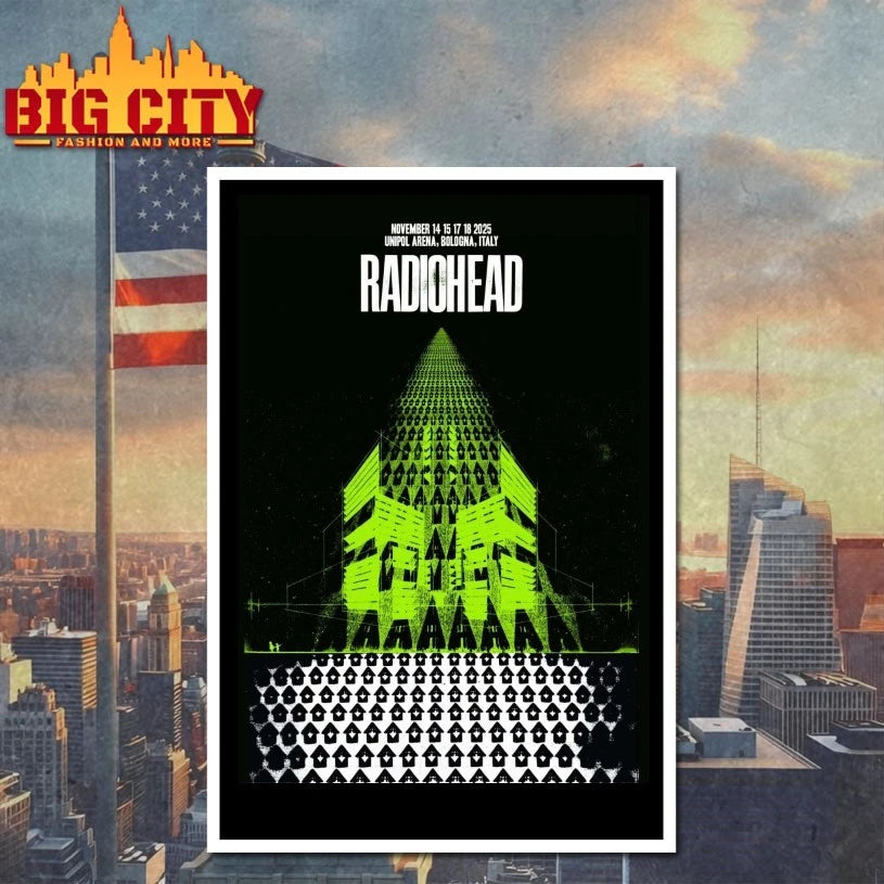 Radiohead Movistar Arena November 7, 8 2025 Italy Poster Shirts
