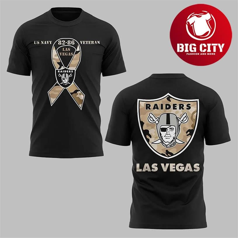 Raiders Us Navy Cold War Veteran 2025 Two Sided Shirt