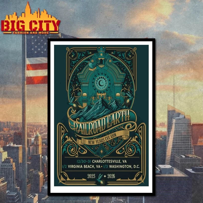 Railroad Earth Tour 2025 2026 Poster shirt
