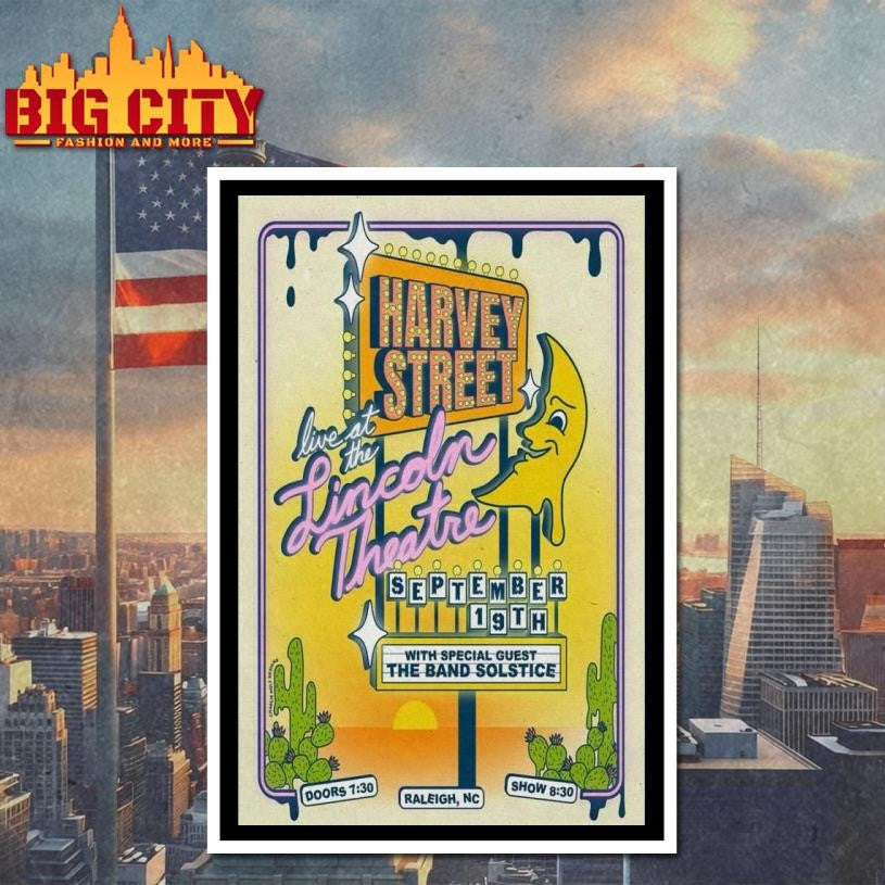 Raleigh, NC Harvey Street Sept 19 2025 Poster shirt