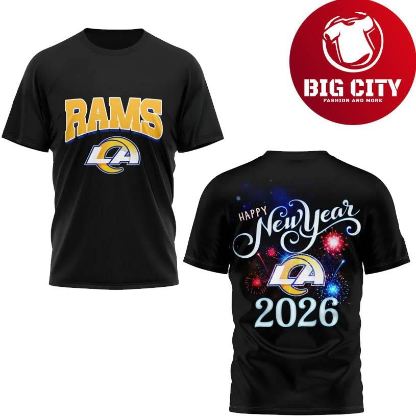 Rams Happy New Year 2026 Two Sided Shirt