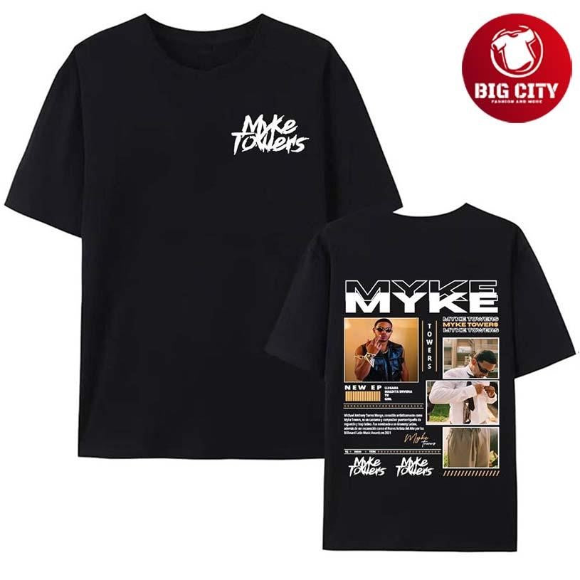 Rapero Myke Towers Young Kingz 2025 Tour Two Sided Shirt