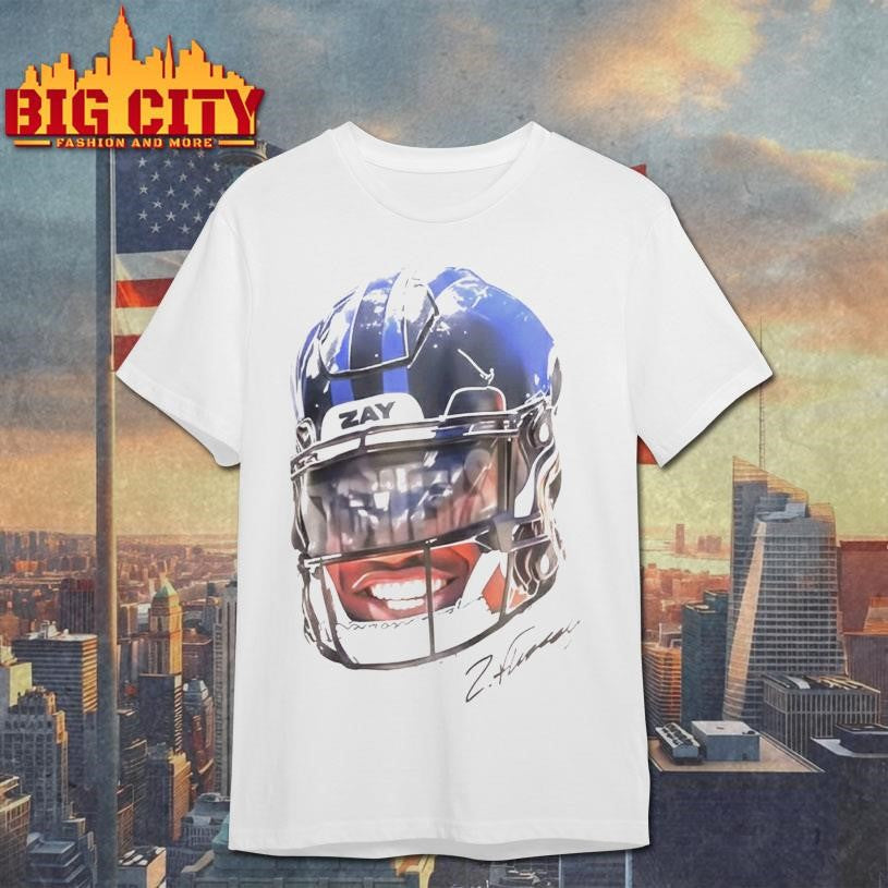 Ravens Zay Flowers Helmet Signature Shirt