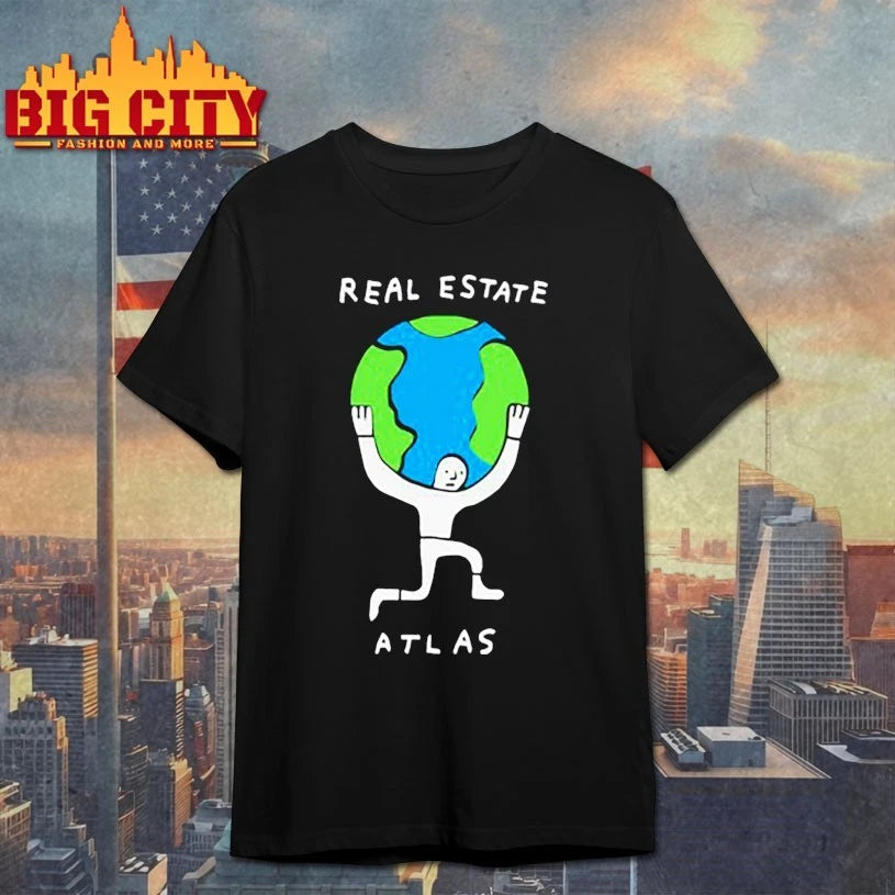 Real estate atlas planet earth graphic shirt
