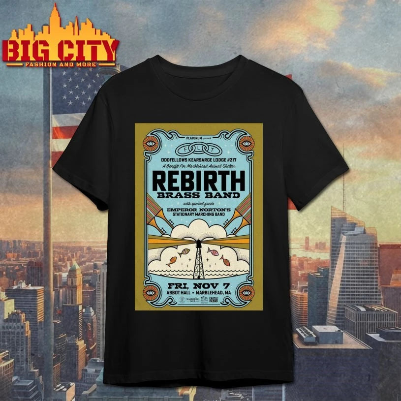 Rebirth Brass Band Abbot Hall in Marblehead MA November 7 2025 Poster shirt