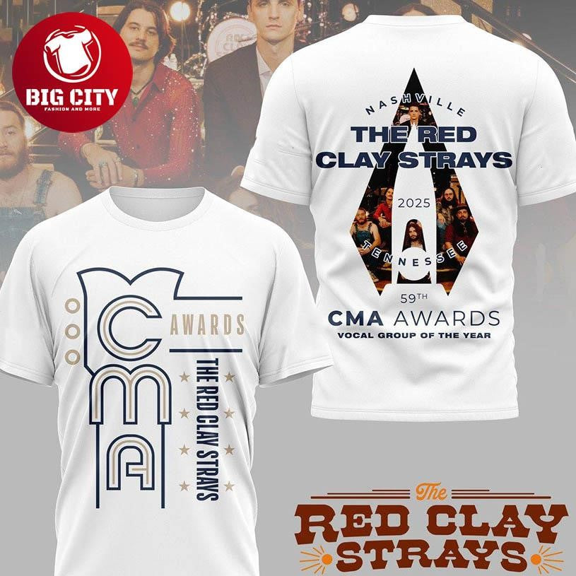 Red Clay Strays 2025 CMA Awards Vocal Group Of The Year Two Sided Shirt