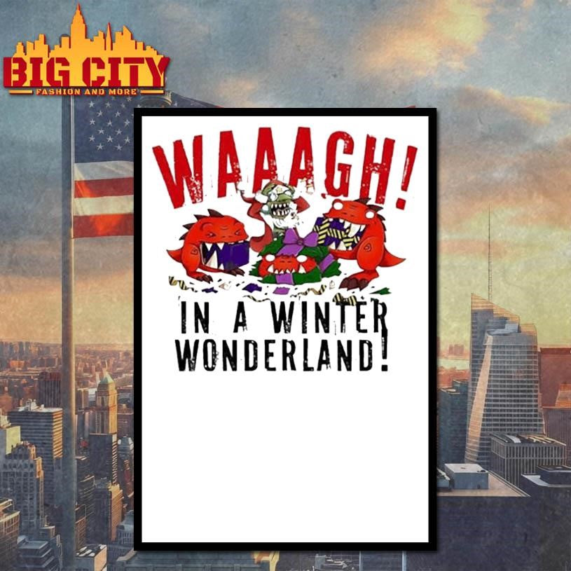 Red Gobbo Winter Wonderland Christmas Jumper Waaagh shirt