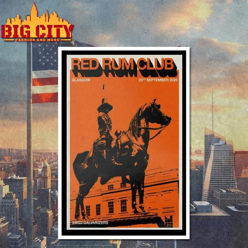 Red Rum Club Sept 25 2025 SWG3 Galvanizers Poster Shirt