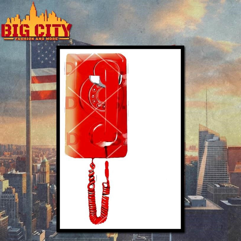 Red Vintage Wall Telephone Shirt
