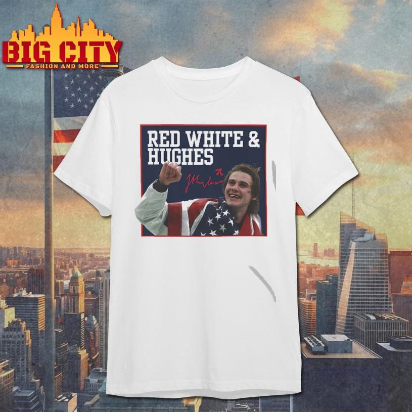 Red, White &amp; Hughes Hockey Shirt