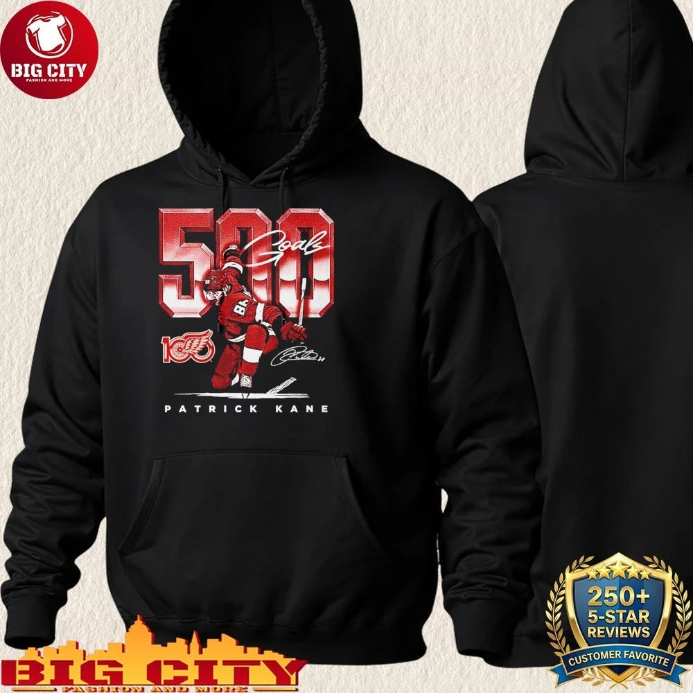 Red Wings Patrick Kane 500th Goal Signature Shirt