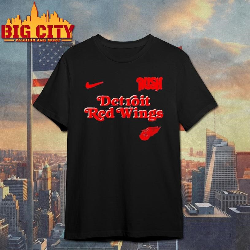 Red Wings Rush Fifty Something Tour Logo Skull Shirt