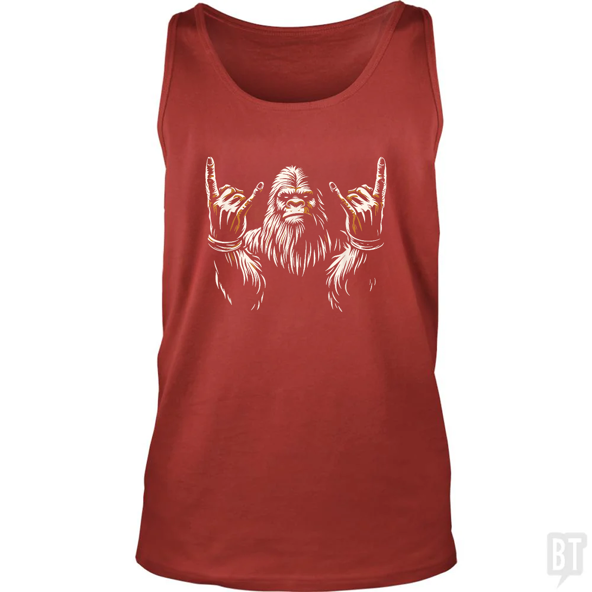 Bigfoot Rock On Tank Top