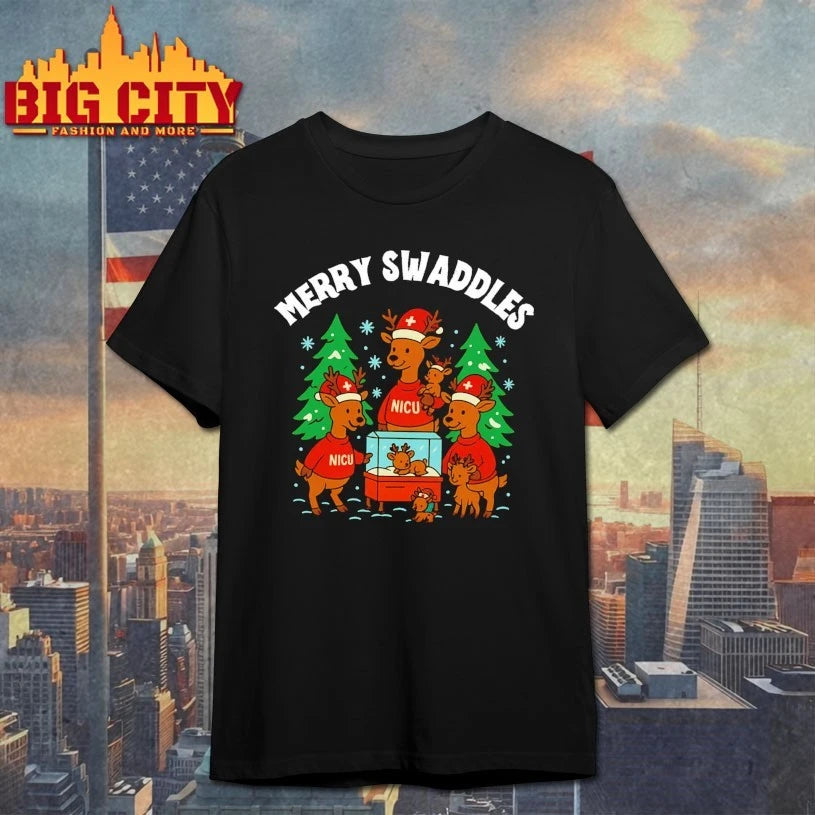 Reindeers Merry Swaddles Christmas shirt