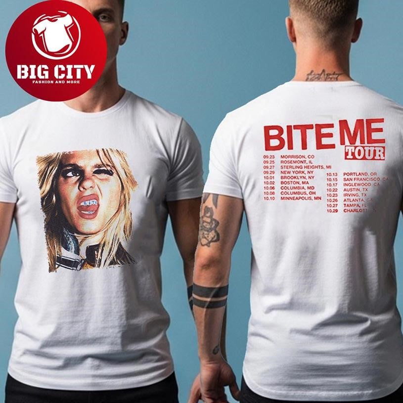 Renee Rapp Bite Me Tour 2025 White Photo Tour Tee Merch Shirt