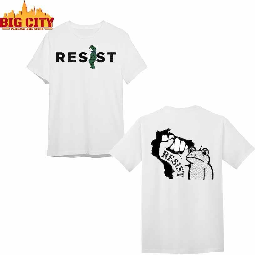Resist Portland Oregan Frog Shirt