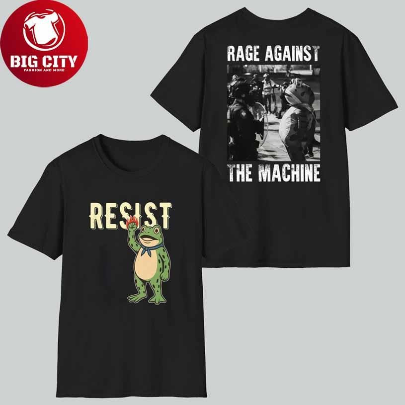 Resist Rage Against The Machine Portland Frog Protest Shirt