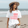 Retro America Shirt, American Flag, 4th Of July Shirt, Fourth Of July, Patriotic USA Gift, Women's Graphic Tee, USA Shirt...
